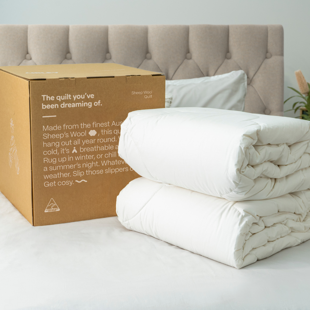 NOTCONVENTIONAL wool×quilt layered Wool Quilt – All Seasons